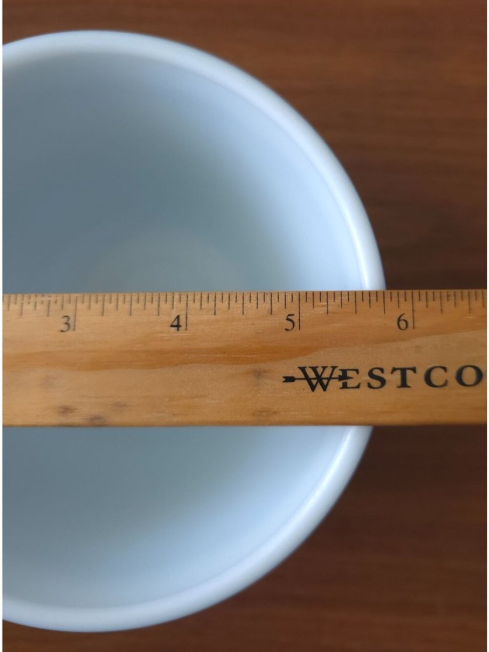 Vintage PYREX Colonial Mist Blue Daisy #401 750ml Nesting Mixing Bowl USA MADE - Picture 10 of 11